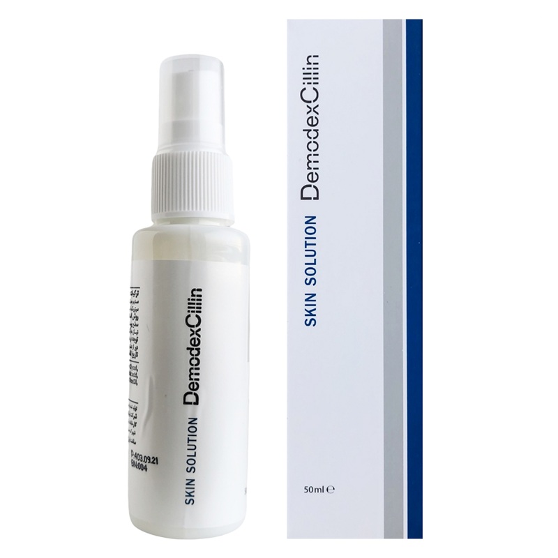محلول پوست دمودکسیلین حجم 50mL محلول پوست دمودکسیلین حجم ۵۰ میلیلیتر با خواص پاکسازی و ضد التهاب پوست