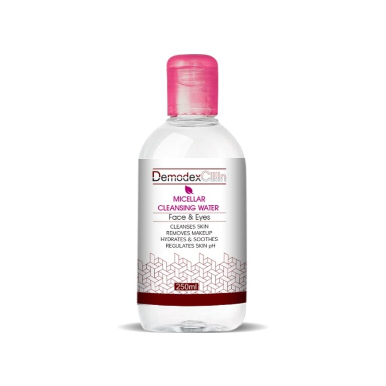 میسلار واتر دمودکسیلین مناسب پوست خشک با قدرت پاک‌کنندگی ملایم و خاصیت آبرسانی، حجم ۲۵۰ میلی‌لیتر