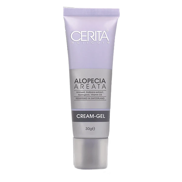 کرم ژل ریزش سکه‌ای سریتا برای درمان آلوپسی آره‌آتا